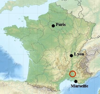 cote du rhone provence destination map france