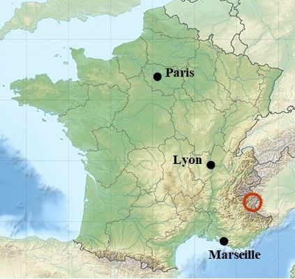 map queyras location france